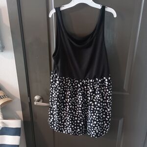Black and White Polka Dot Romper